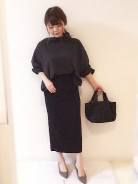 「おとなコーデ」｜「アイテム（アクセサリー）」を使った、パン粉さん（レディース・151cm）の春コーディネート