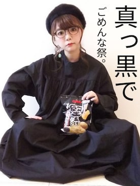 「GRL（グレイル）のアイテム（ハンチング/ベレー帽）」を使った、パン粉さん（レディース・151cm）の春コーディネート
