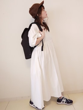 「sakishimatokyo」｜「アイテム（キャップ）」を使った、パン粉さん（レディース・151cm）の夏コーディネート