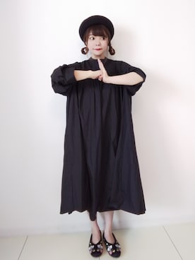 「ハロウィン」｜「アイテム（スリッポン）」を使った、パン粉さん（レディース・151cm）の秋コーディネート