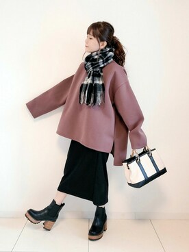 「AmbreNeige」｜「アイテム（福袋/福箱）」を使った、パン粉さん（レディース・151cm）の秋コーディネート