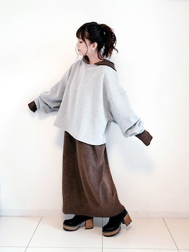 「アーバンリサーチ」｜「アイテム（福袋/福箱）」を使った、パン粉さん（レディース・151cm）の秋コーディネート