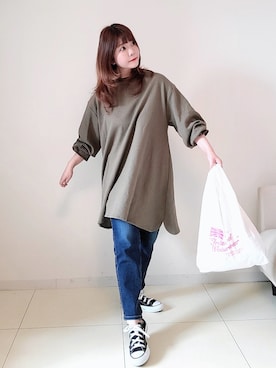 「something_jean」｜「アイテム（その他）」を使った、パン粉さん（レディース・151cm）の春コーディネート
