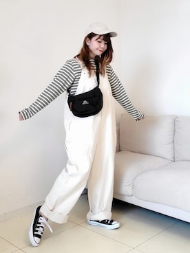 「Lee」｜「アイテム（福袋/福箱）」を使った、パン粉さん（レディース・151cm）の春コーディネート