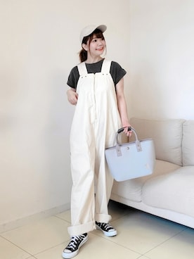 「Lee」｜「アイテム（福袋/福箱）」を使った、パン粉さん（レディース・151cm）の春コーディネート