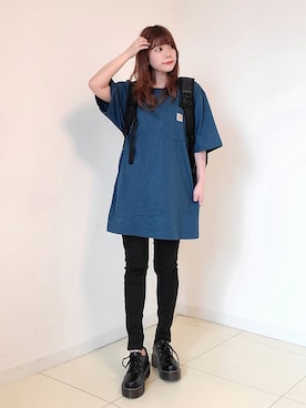 「carhartt」｜「アイテム（福袋/福箱）」を使った、パン粉さん（レディース・151cm）の春コーディネート