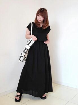 「SonnyLabel」｜「アイテム（福袋/福箱）」を使った、パン粉さん（レディース・151cm）の夏コーディネート