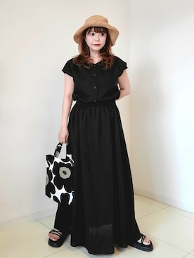 「SonnyLabel」｜「アイテム（福袋/福箱）」を使った、パン粉さん（レディース・151cm）の夏コーディネート
