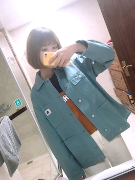 「Carhartt WIP（カーハートダブリューアイピー）のアイテム（ジャケット/アウター）」を使った、Tachiさん（レディース・170cm）の冬コーディネート