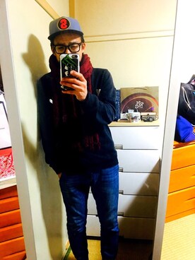 おそばさん（メンズ・173cm）の冬コーディネート