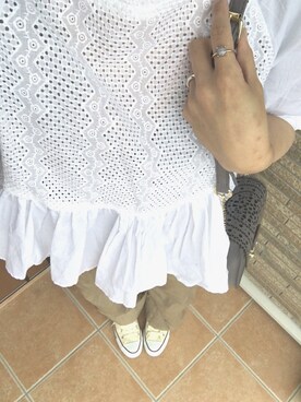 「folklore（フォルクローレ）のアイテム」を使った、mauさん（レディース・149cm）の春コーディネート