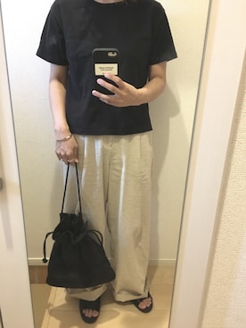 「GGD SELECT（ジージーディー　セレクト）のアイテム」を使った、mauさん（レディース・149cm）の夏コーディネート