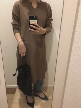 「GGD SELECT（ジージーディー　セレクト）のアイテム」を使った、mauさん（レディース・149cm）の秋コーディネート