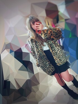 「JOYRICH」｜「アイテム（その他アウター）」を使った、RIOさん（レディース・148cm）の冬コーディネート