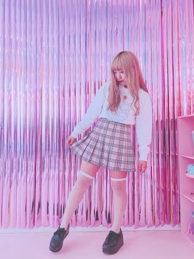 「Nile PERCH（ナイルパーチ）のアイテム（スウェット）」を使った、RIOさん（レディース・148cm）の秋コーディネート