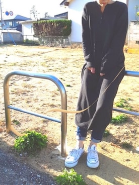 「CONVERSE（コンバース）のCONVERSE NEXTAR 110 OX（スニーカー）」を使った、あんさん（レディース・160cm）の秋コーディネート