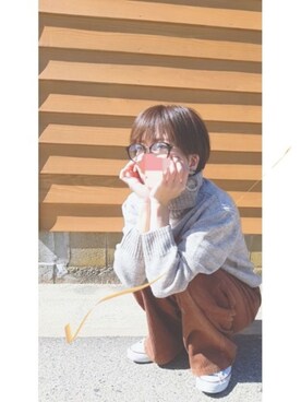 「CONVERSE（コンバース）のCONVERSE NEXTAR 110 OX（スニーカー）」を使った、あんさん（レディース・160cm）の秋コーディネート