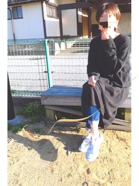 「CONVERSE（コンバース）のCONVERSE NEXTAR 110 OX（スニーカー）」を使った、あんさん（レディース・160cm）の秋コーディネート