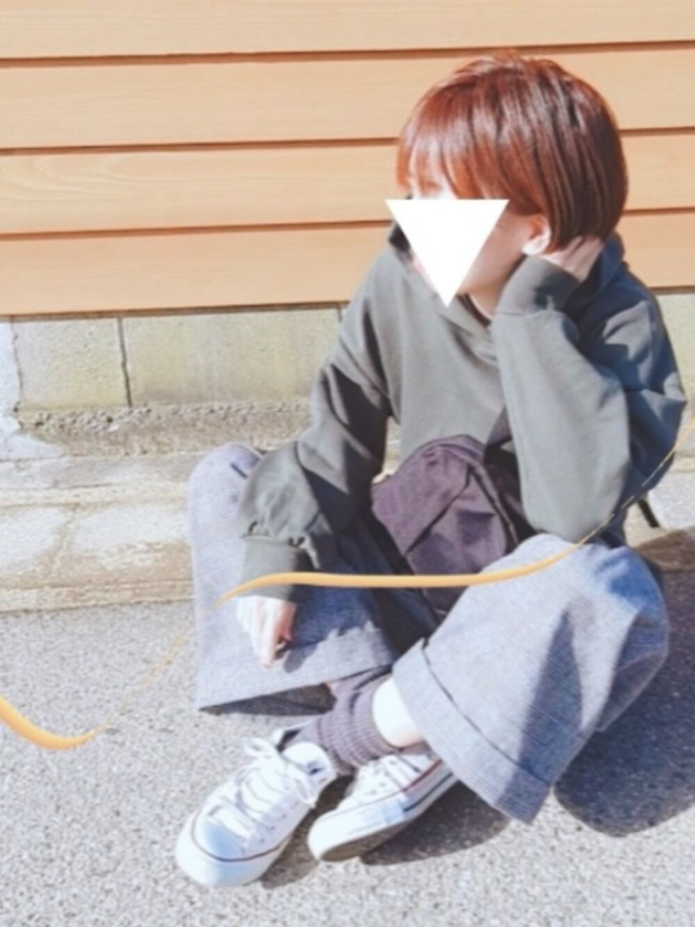 「やっぱりストリートが好き、カジュアルコーデ、シンプルコーデ、大人カジュアル、パンツスタイル、メンズライク、秋服、パーカー、converse、ショートヘアー」｜「CONVERSEのCONVERSE NEXTAR 110 OX（スニーカー、ホワイト系）」を使った、あんさん（レディース・160cm）の秋コーディネートの1枚目の写真