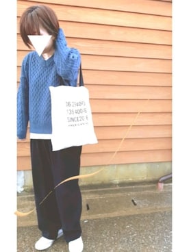 「CONVERSE（コンバース）のCONVERSE NEXTAR 110 OX（スニーカー）」を使った、あんさん（レディース・160cm）の冬コーディネート