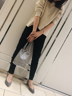 「atneK（アトネック）のアイテム」を使った、chiiiさん（レディース・162cm）の秋コーディネート