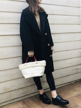 「atneK（アトネック）のアイテム」を使った、chiiiさん（レディース・162cm）の冬コーディネート