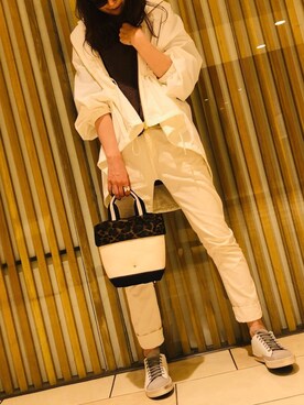 「atneK（アトネック）のアイテム」を使った、chiiiさん（レディース・162cm）の春コーディネート