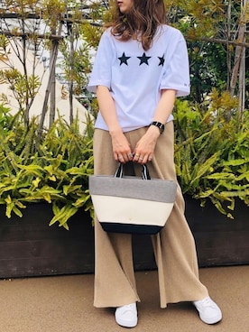 「Scrap Book（スクラップブック）のアイテム」を使った、chiiiさん（レディース・162cm）の春コーディネート