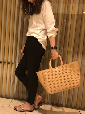 「Scrap Book（スクラップブック）のアイテム」を使った、chiiiさん（レディース・162cm）の春コーディネート