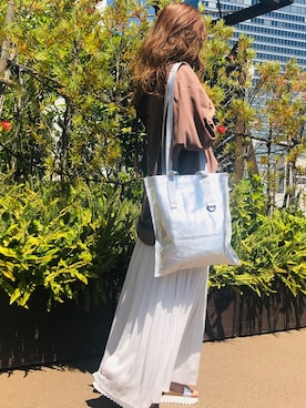 「atneK（アトネック）のアイテム」を使った、chiiiさん（レディース・162cm）の夏コーディネート