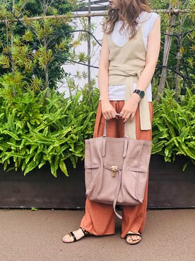 「atneK（アトネック）のアイテム」を使った、chiiiさん（レディース・162cm）の夏コーディネート