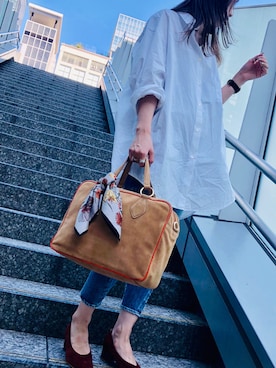 「INNUE（イヌエ）のアイテム」を使った、chiiiさん（レディース・162cm）の秋コーディネート
