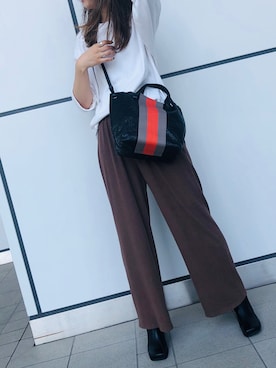 「Scrap Book（スクラップブック）のアイテム」を使った、chiiiさん（レディース・162cm）の秋コーディネート