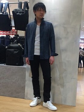 「HIGH STREET（ハイストリート）のアイテム」を使った、HIDAKAさん（メンズ・170cm）の春コーディネート