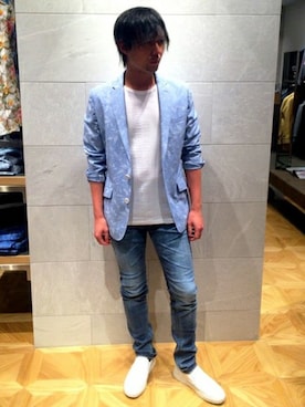「HIGH STREET（ハイストリート）のアイテム」を使った、HIDAKAさん（メンズ・170cm）の春コーディネート