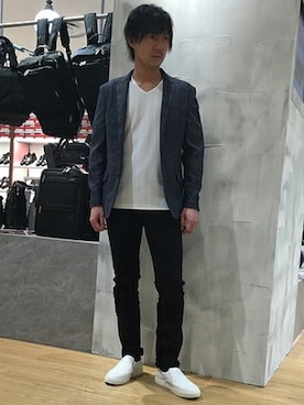 「HIGH STREET（ハイストリート）のアイテム」を使った、HIDAKAさん（メンズ・170cm）の春コーディネート