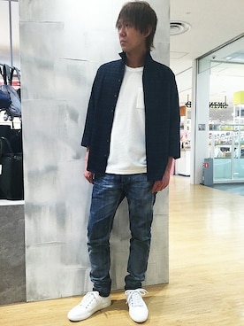 「HIGH STREET（ハイストリート）のアイテム」を使った、HIDAKAさん（メンズ・170cm）の夏コーディネート