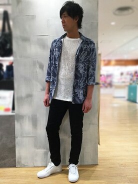 「HIGH STREET（ハイストリート）のアイテム」を使った、HIDAKAさん（メンズ・170cm）の夏コーディネート