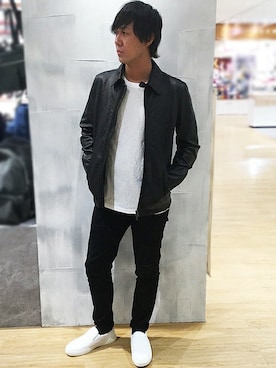 「HIGH STREET（ハイストリート）のアイテム」を使った、HIDAKAさん（メンズ・170cm）の夏コーディネート