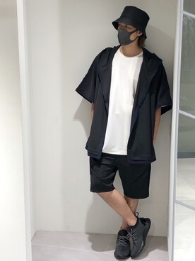 「TORNADO MART（トルネードマート）のアイテム（帽子）」を使った、HIDAKAさん（メンズ・170cm）の春コーディネート