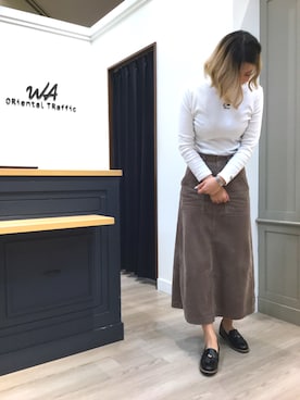 「タッセルシューズ」｜WAORientalTRaffic高松店さん（レディース・171cm）の春コーディネート