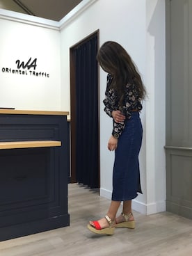 「黒×デニム」｜WAORientalTRaffic高松店さん（レディース・158cm）の春コーディネート