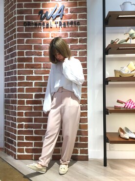 「オリエンタルトラフィック」｜「アイテム（スリッポン）」を使った、WAORientalTRaffic高松店さん（レディース・150cm）の春コーディネート