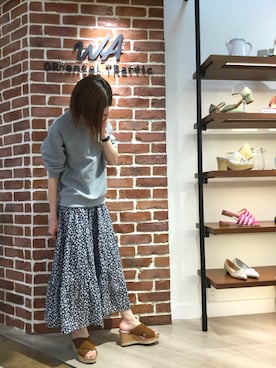 「花柄 スカート」｜WAORientalTRaffic高松店さん（レディース・159cm）の春コーディネート