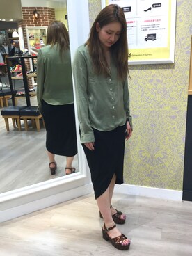 「べっ甲」｜WAORientalTRaffic高松店さん（レディース・160cm）の春コーディネート