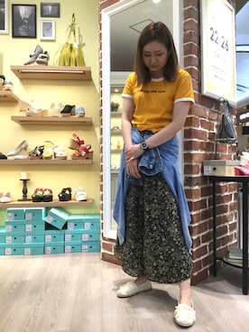 「エスパドリーユ」｜WAORientalTRaffic高松店さん（レディース・160cm）の春コーディネート