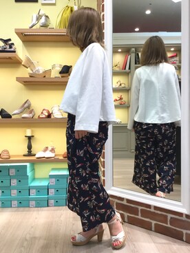 「コルクヒール」｜WAORientalTRaffic高松店さん（レディース・150cm）の春コーディネート