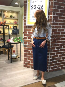 「オリエンタルトラフィック」｜「アイテム（スリッポン）」を使った、WAORientalTRaffic高松店さん（レディース・156cm）の春コーディネート