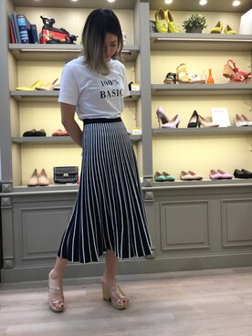 「シロＴ」｜WAORientalTRaffic高松店さん（レディース・171cm）の春コーディネート