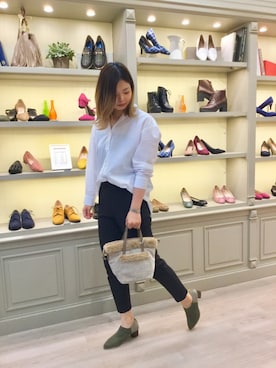 「アイテム（ブーティ、グリーン系）」を使った、WAORientalTRaffic高松店さん（レディース・171cm）の夏コーディネート